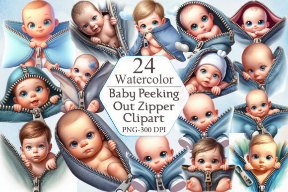 Baby Peeking Out Zipper PNG Clipart: A Guide for Designers and Content Creators