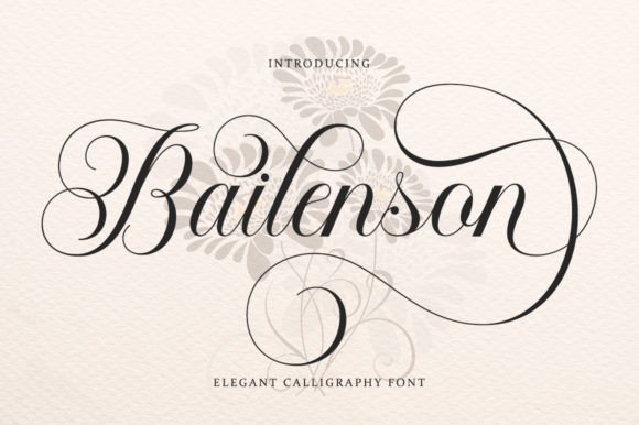 Bailenson Font: A Calligraphic Typeface Rooted in Elegance