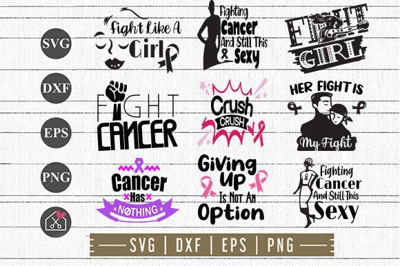 Cancer Craft Bundle Included 09 Designs: A Versatile Resource for Creators and Entrepreneurs