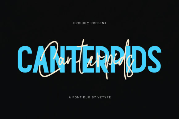 Canterpids Font Duo: Script Meets Display