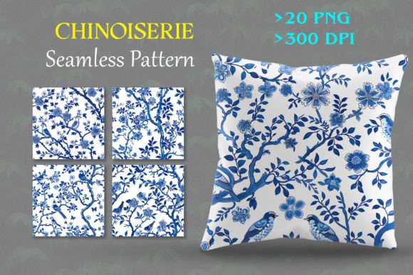 Chinoiserie Seamless Patterns in Design