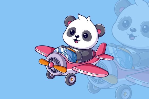 Cute Panda Driving a Red Airplane: A Unique Blend of Whimsy and Innovation