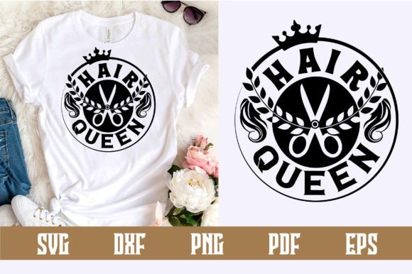 Hair Queen SVG Design: Creative Potential for All Skill Levels