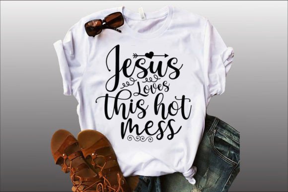 JESUS LOVER THIS HOT MESS Font Review