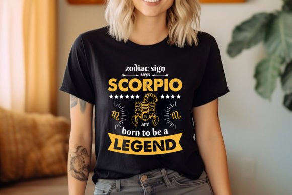 Scorpio Zodiac T-shirt Design AI, PNG for Creative Expression