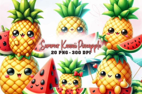 Summer Kawaii Pineapple Sublimation: Design Trends That Bring Tropical Charm to Custom Creations