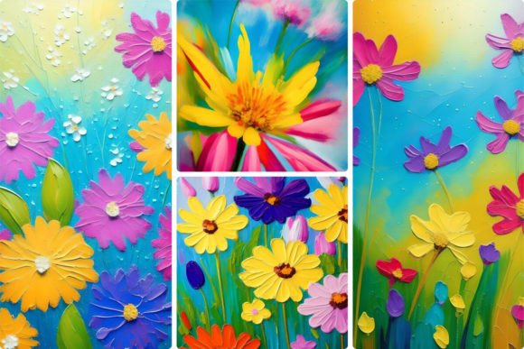 The Appeal of Vibrant Summer Flowers Painting