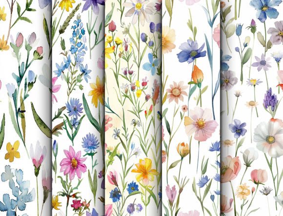 The Enduring Appeal of the Watercolor Spring Wildflower Background