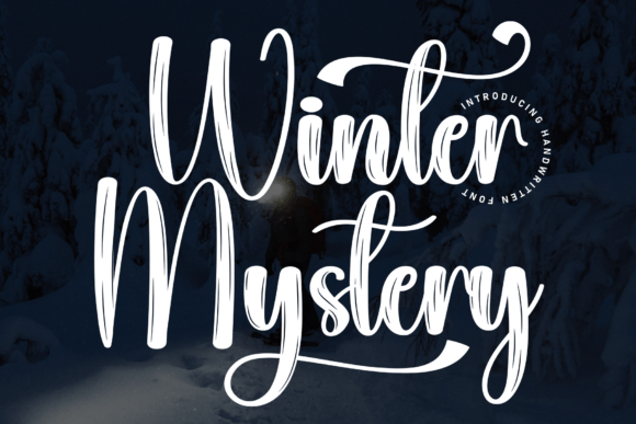 Winter Mystery Font: A Handwritten Typeface with Genuine Character